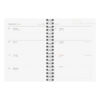 Almanacka A6 Black Marble 2026 uppslag