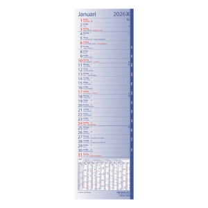 Bordskalender Stora Skrivbord Blå 2026