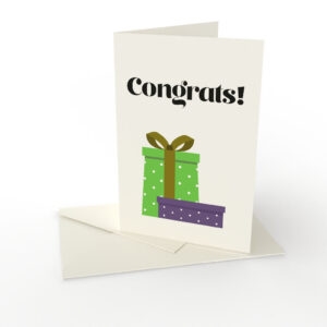 Kort vikt Congrats