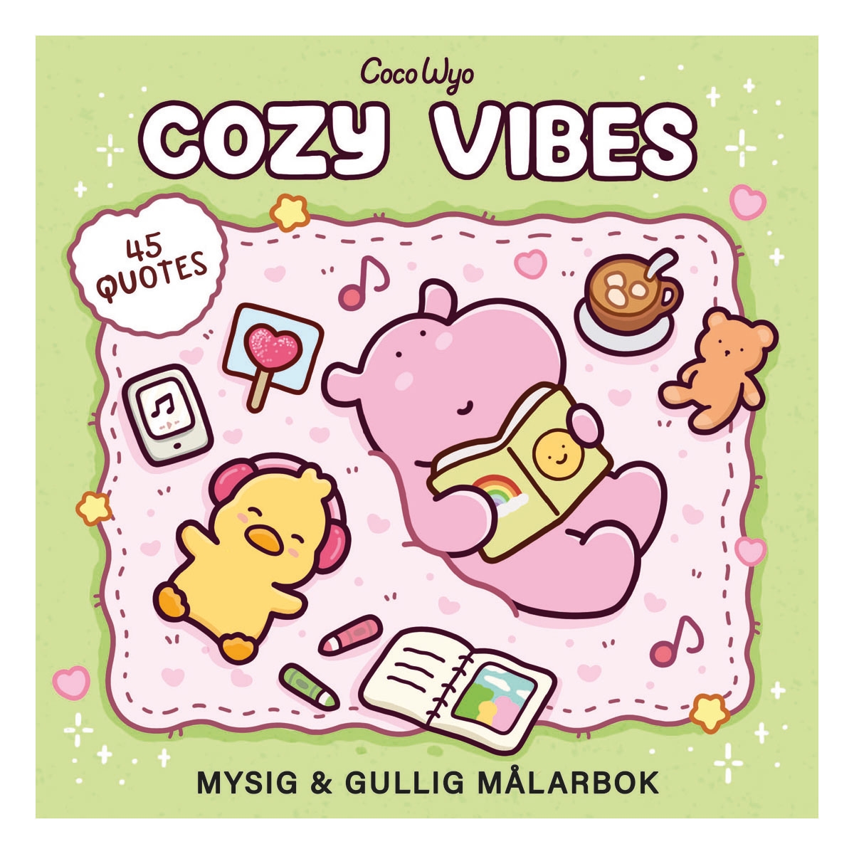 Cozy Målarbok Cozy Vibes