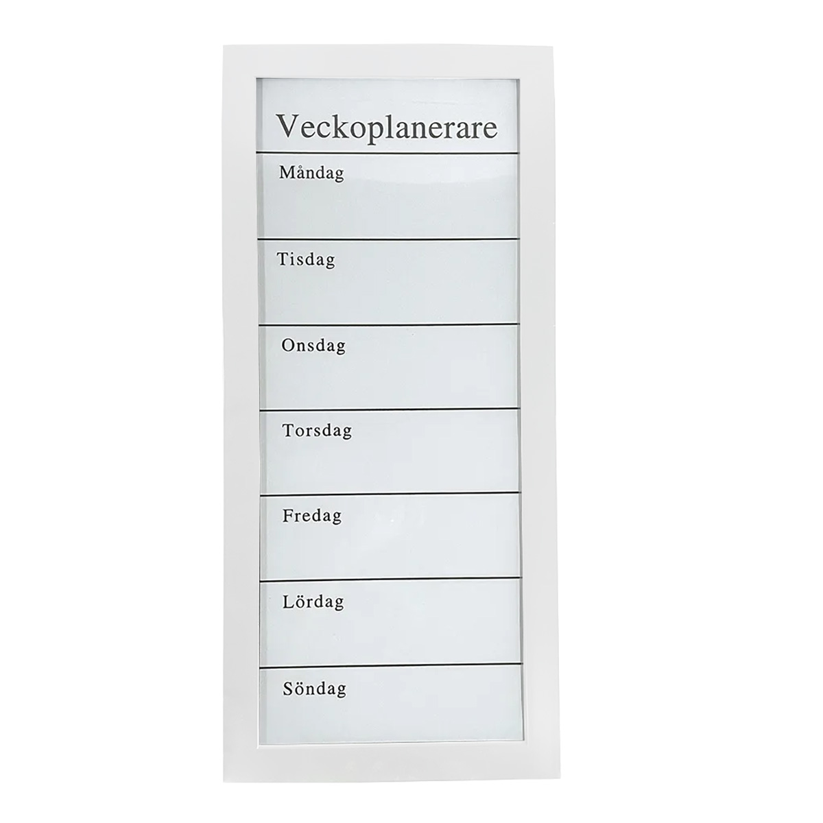 Veckoplanerare Whiteboard vit Veckoplanerare Whiteboard vit