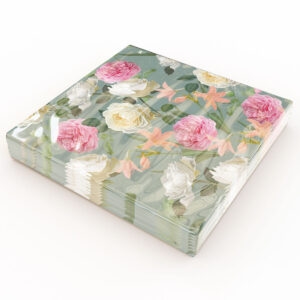 Kaffeservett 20p Blommor 2 1000-1096-39